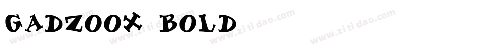 Gadzoox Bold字体转换